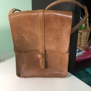 Crossbody Timberland leather bag